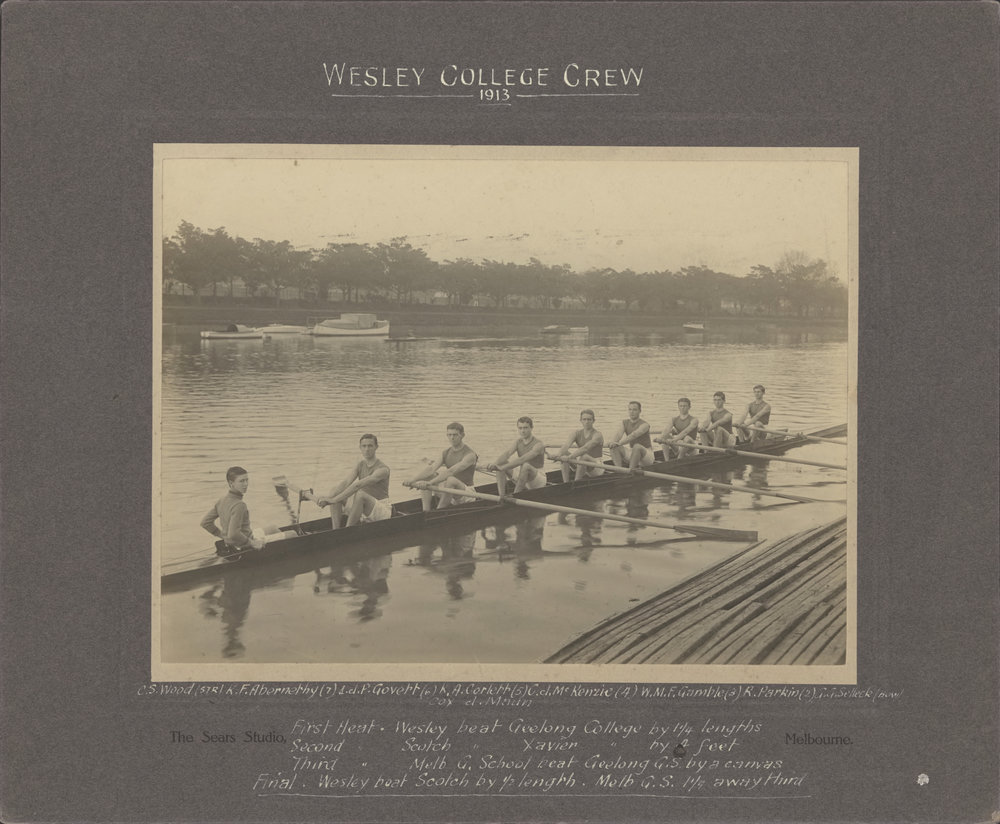 Wesley College Crew 1913