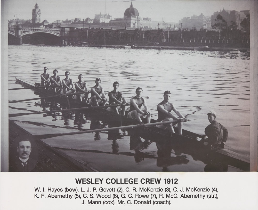 Wesley College Crew 1912