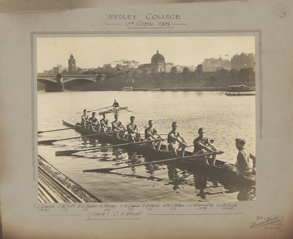 Wesley College 2nd Crew 1918