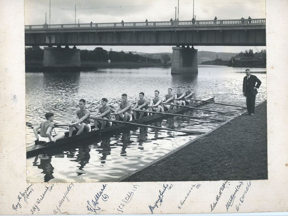 Wesley College Crew - Head of the River 1933