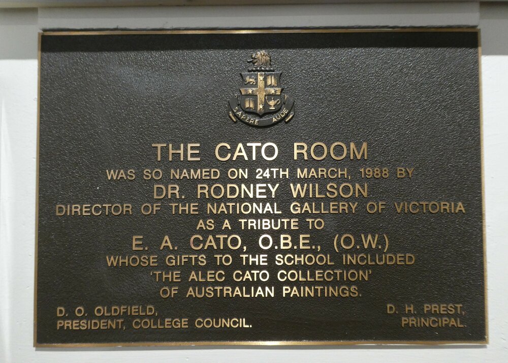 Plaque - Cato Room