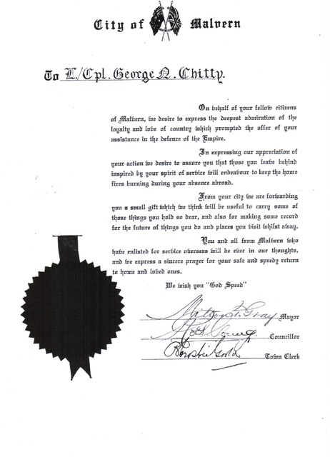 City of Malvern letter