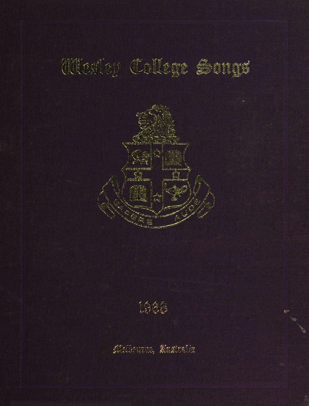 Wesley College Songs 1968