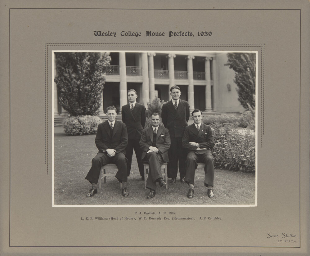 Prefects 1939 Head of Houses