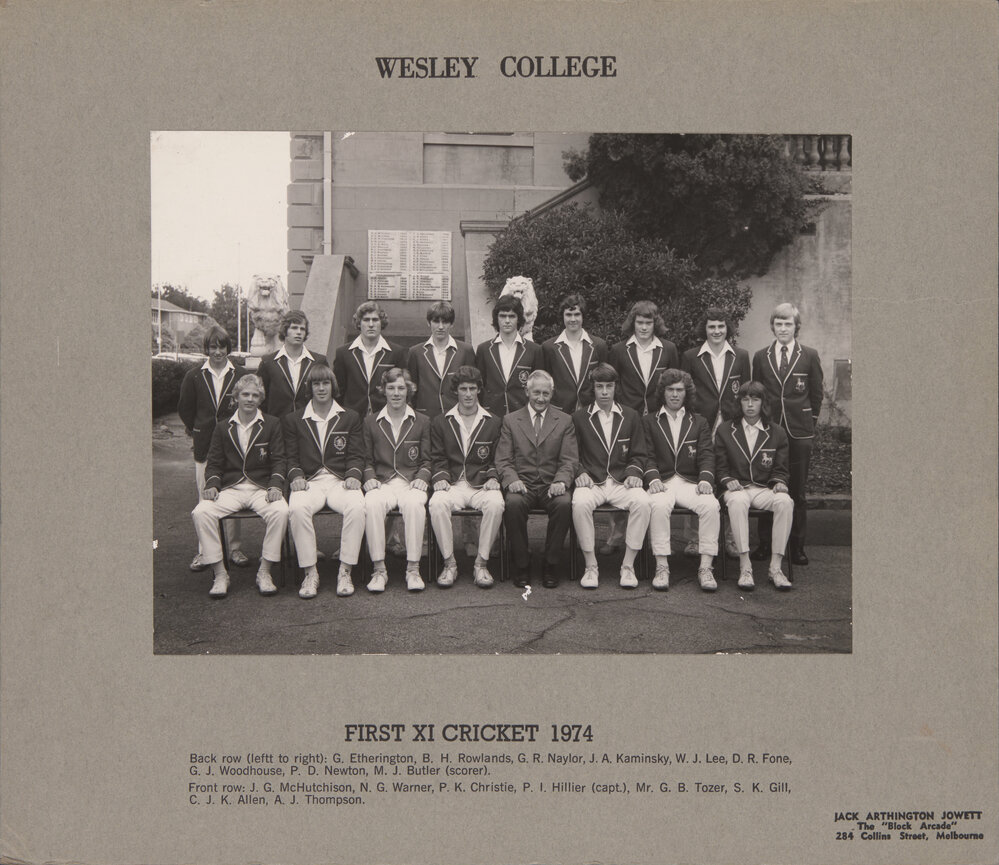 Cricket First XI 1974