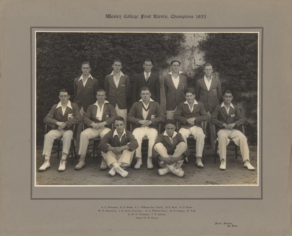 Cricket First XI 1933 Champions