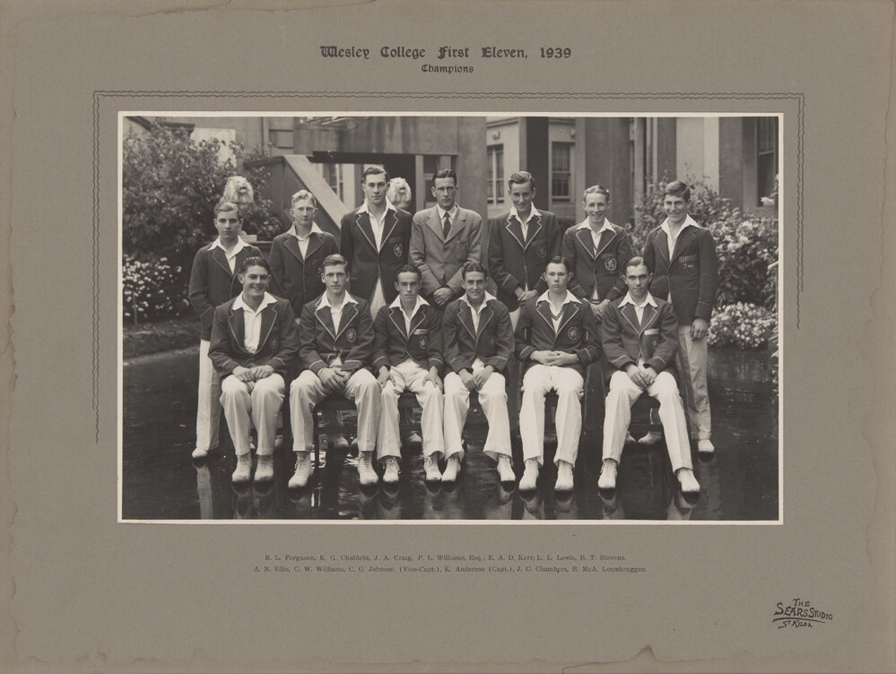 Cricket First XI 1939 Champions