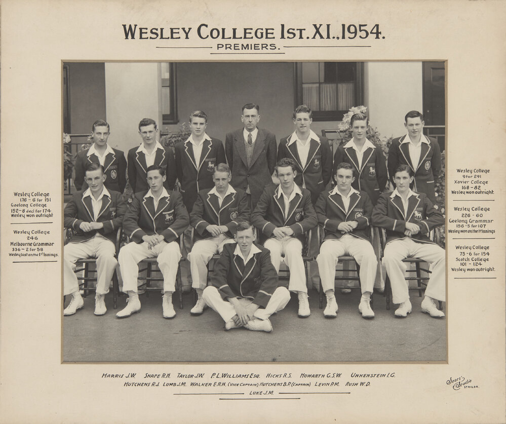 Cricket First XI 1954 Premiers