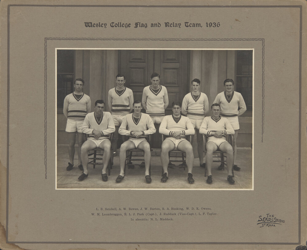 Athletics Team 1936 Flag and Relay 