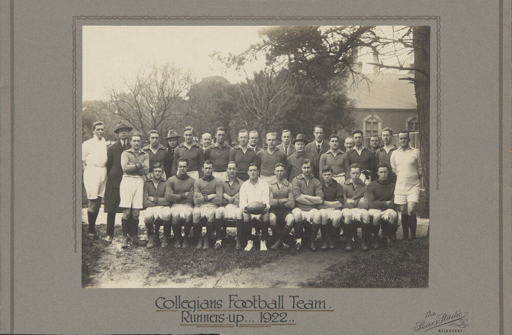Football 1922 Collegians Runners Up