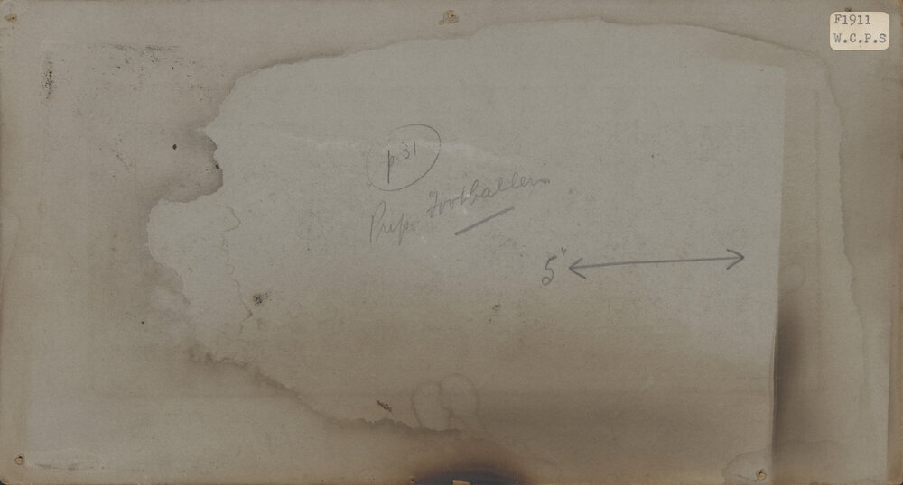 Football WCPS 1911 back of photo