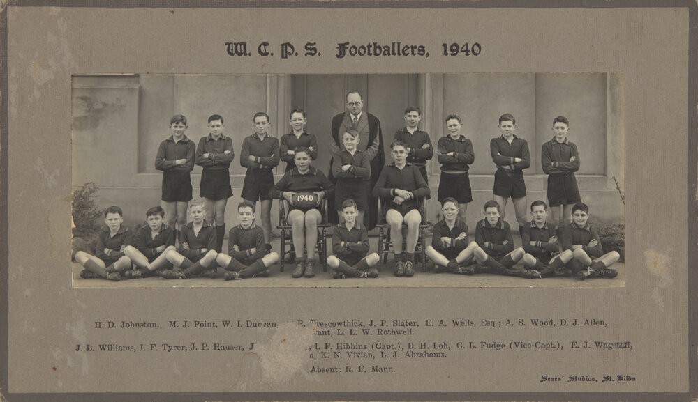 Football WCPS 1940