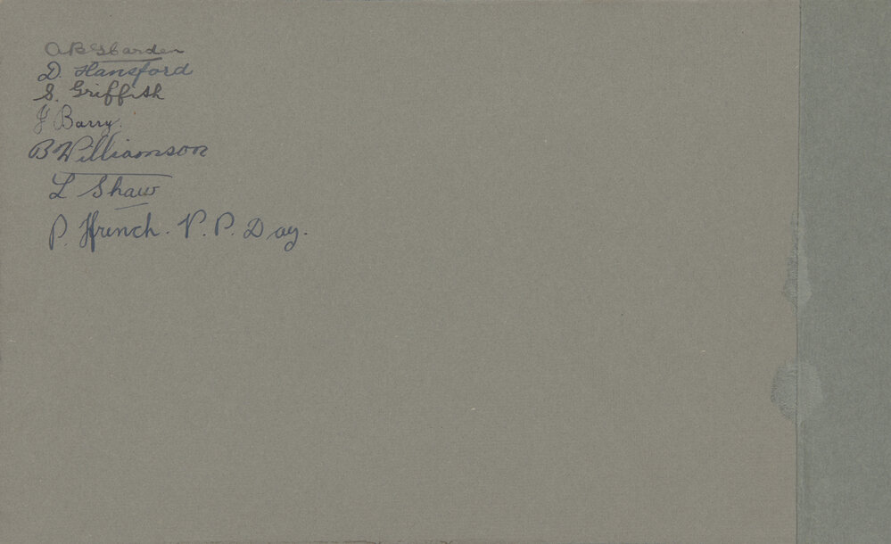 Football WCPS 1945 back of photo