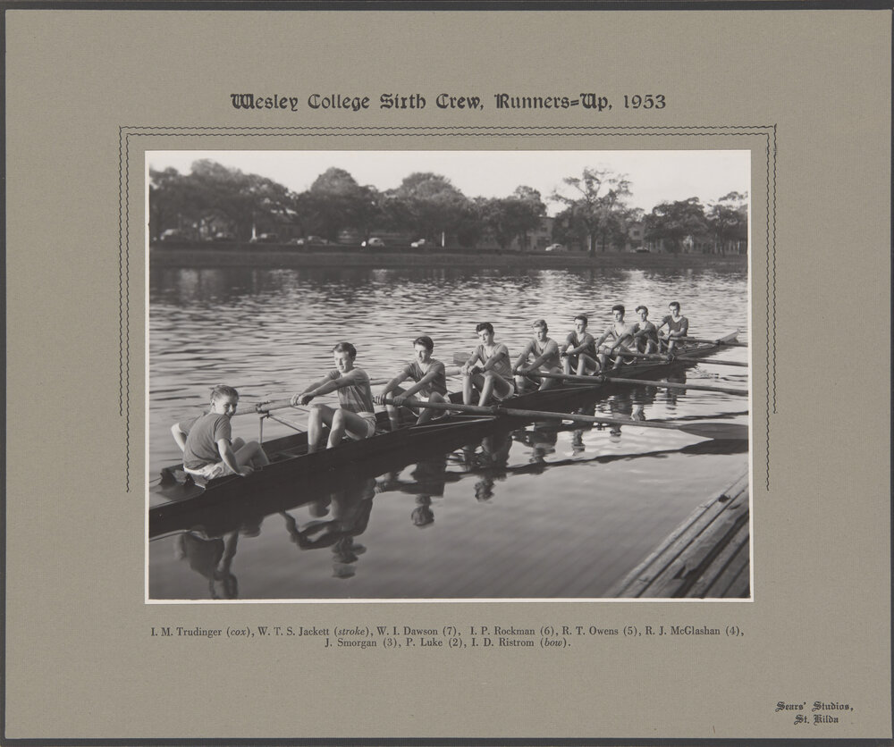 Rowing Sixth Crew 1953 Runners up