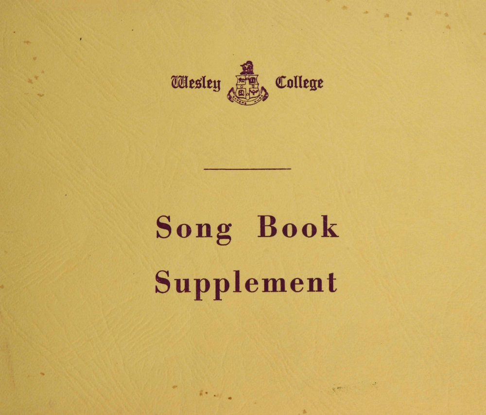 Wesley College Song Book Supplement