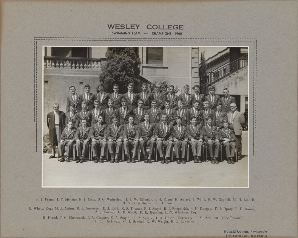 Swimming team 1960 Champions