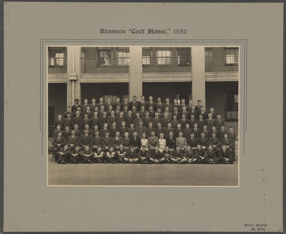 Boarders 1952 Adamson 'Cock House'