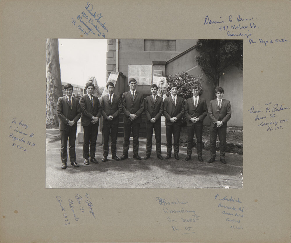 Boarders 1967 Adamson House Seniors