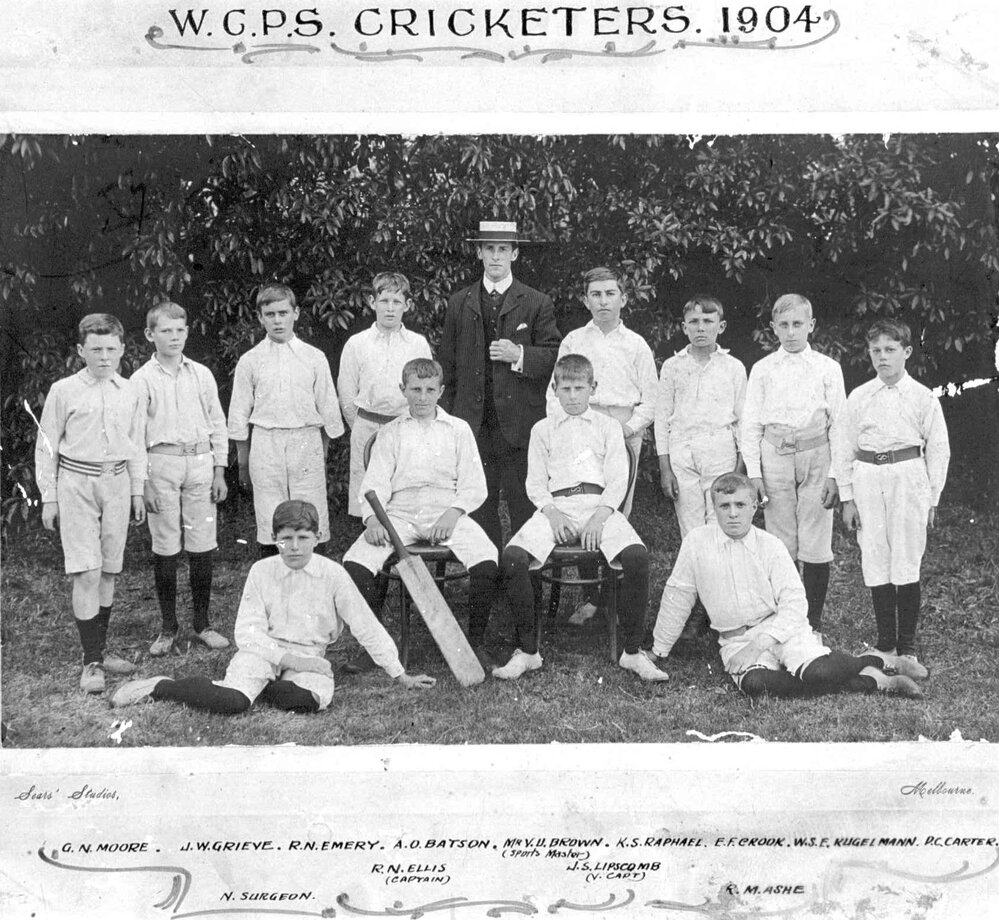 Wesley College Preparatory School Cricketers 1904