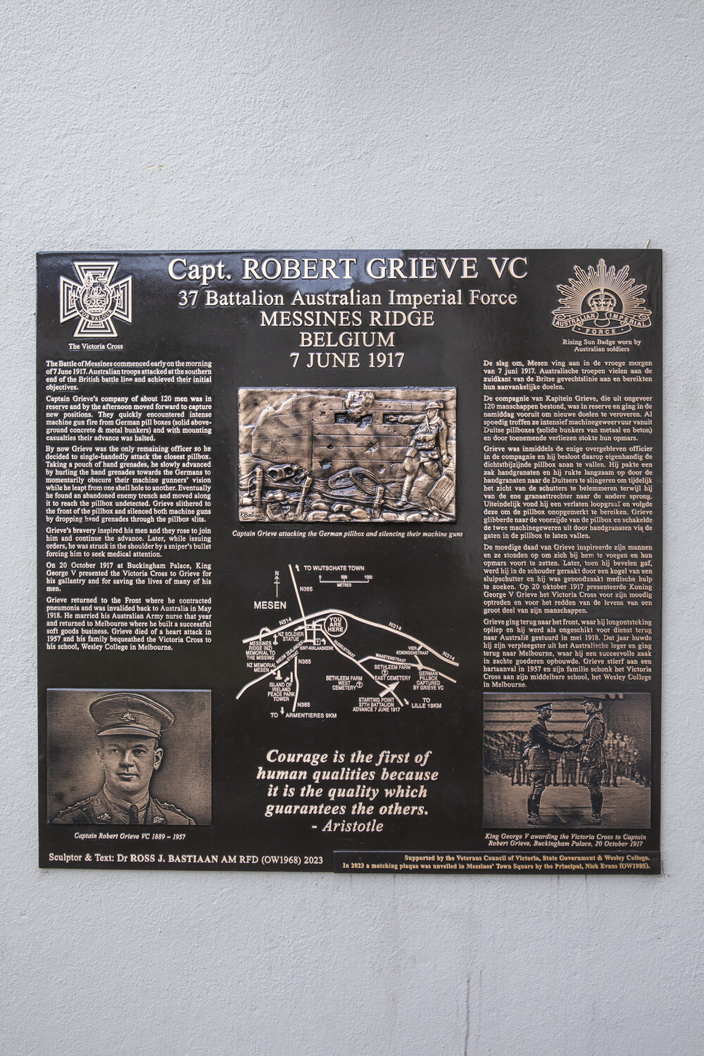 Grieve VC Plaque