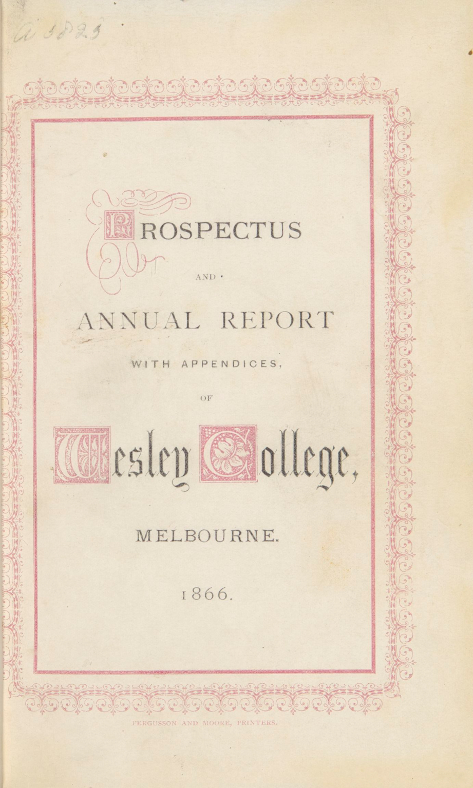 Prospectus 1866