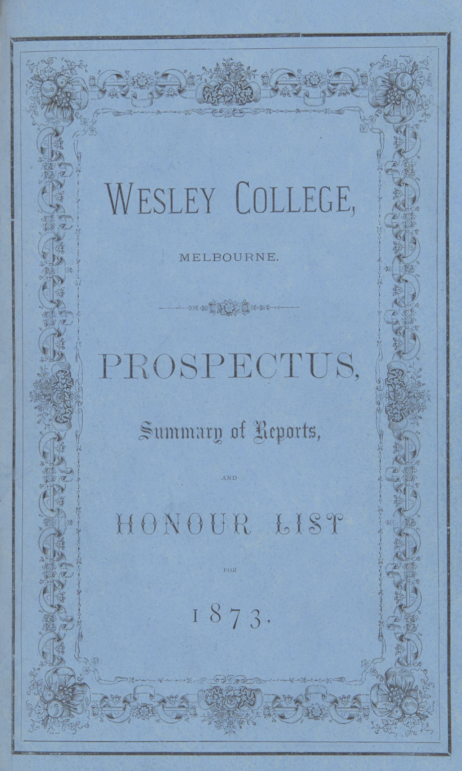 Prospectus 1873