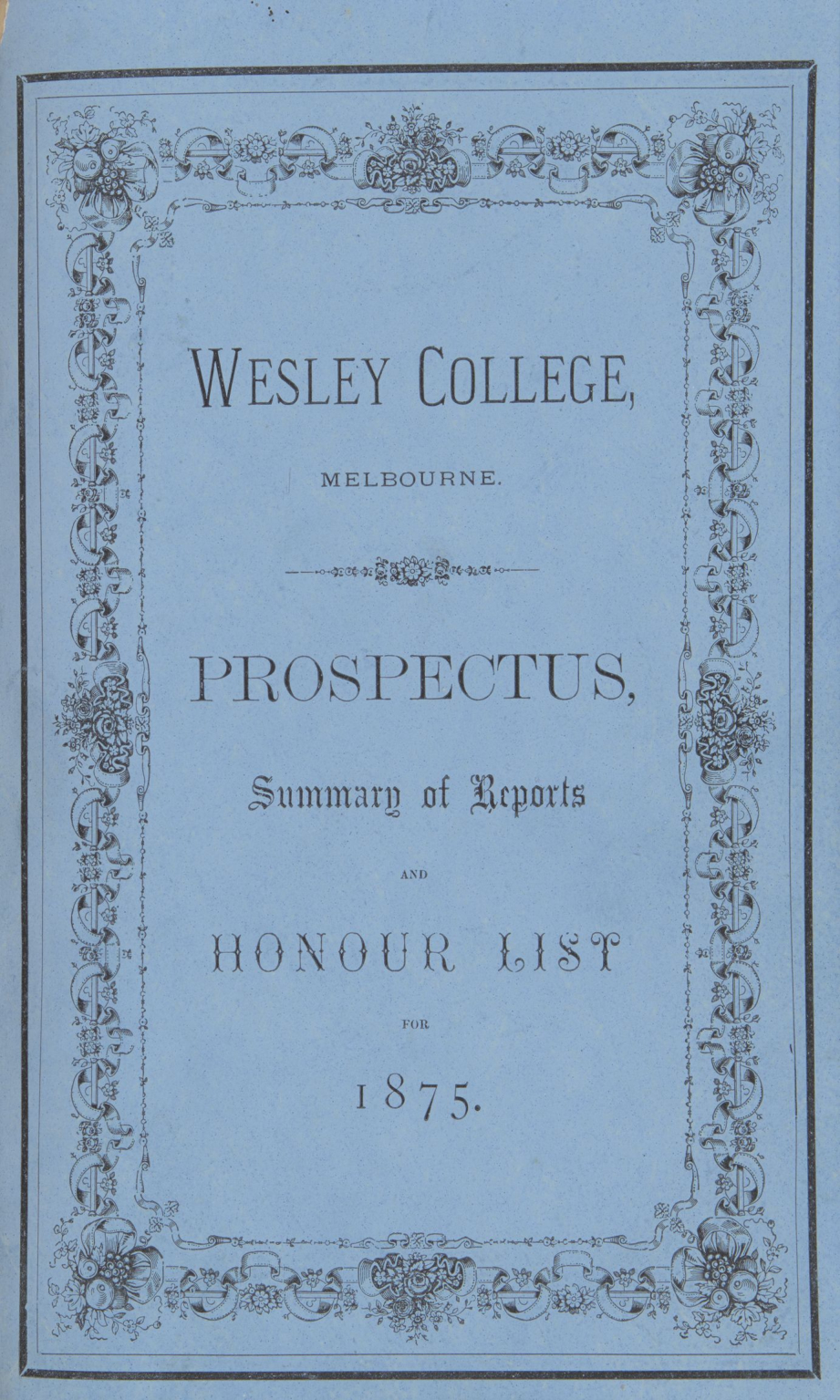 Prospectus 1875