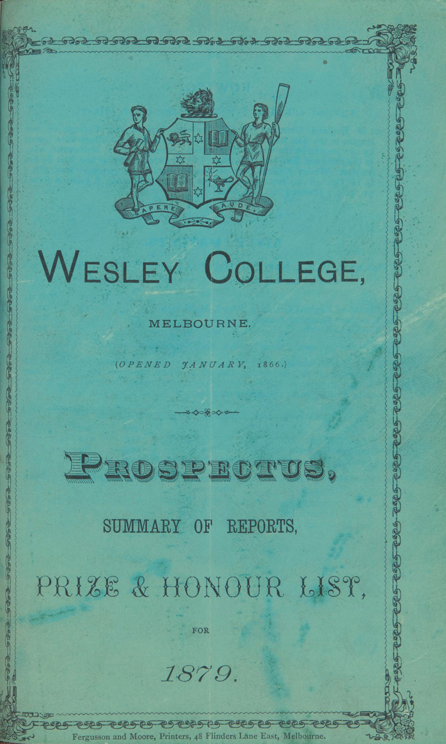 Prospectus 1879