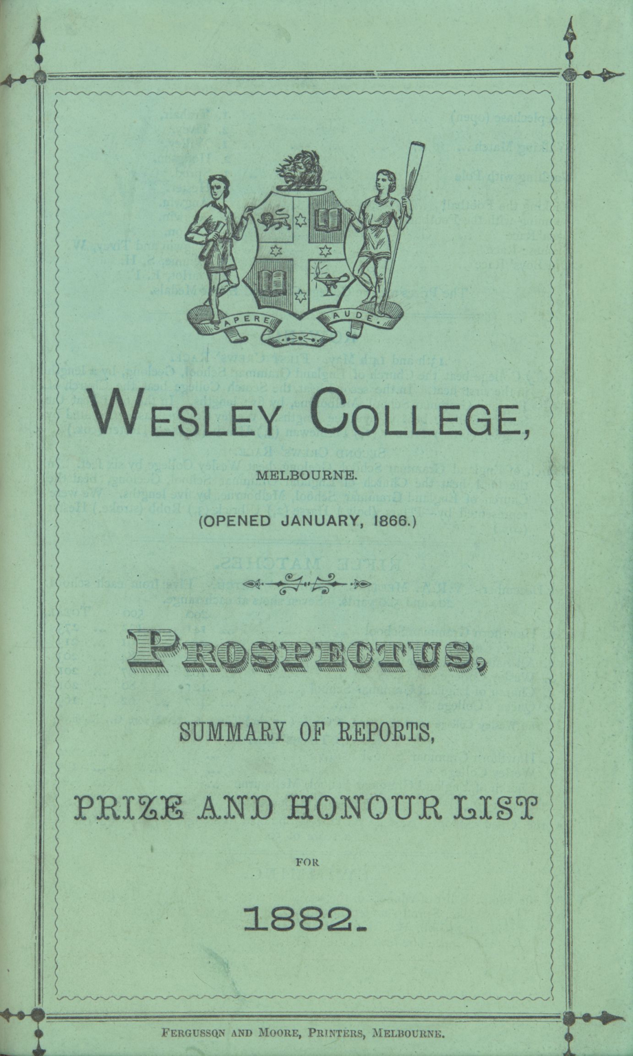 Prospectus 1882