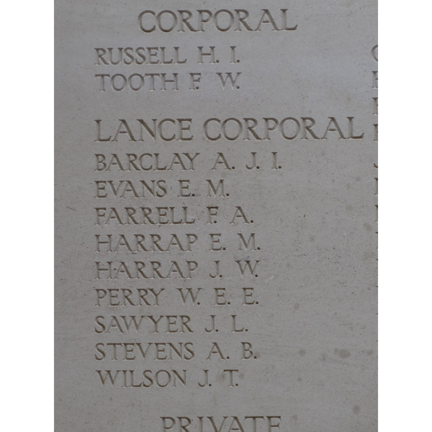 Barclay, Albert John Isaac OW(1912)