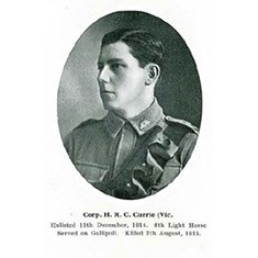 Currie, Hubert Rousltone Clifford OW(1903)