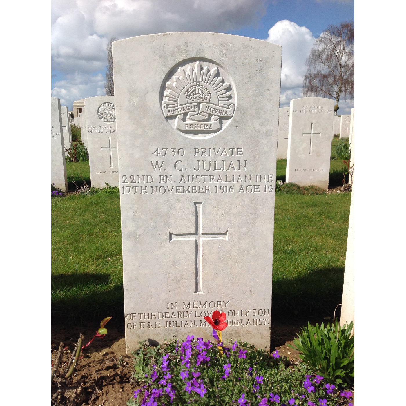 Julian, Wallace Crewe OW(1911)