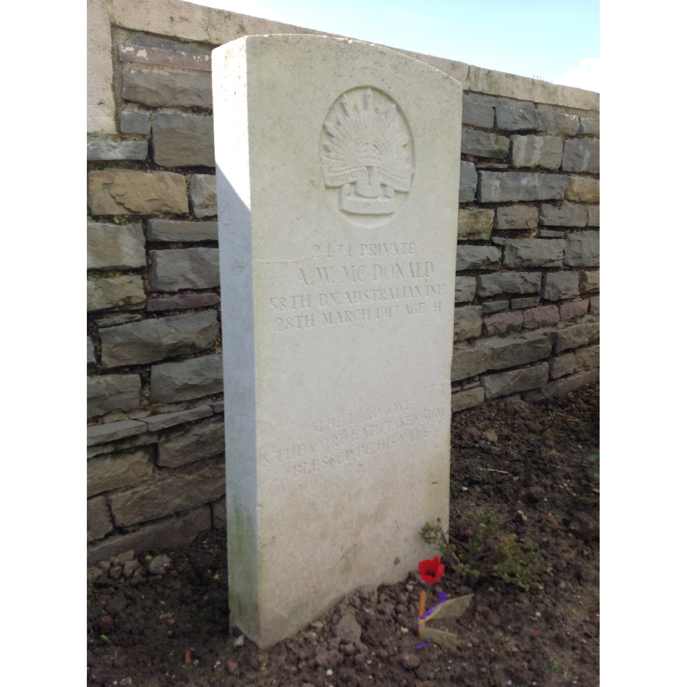 McDonald, Allan Walter OW(1889)