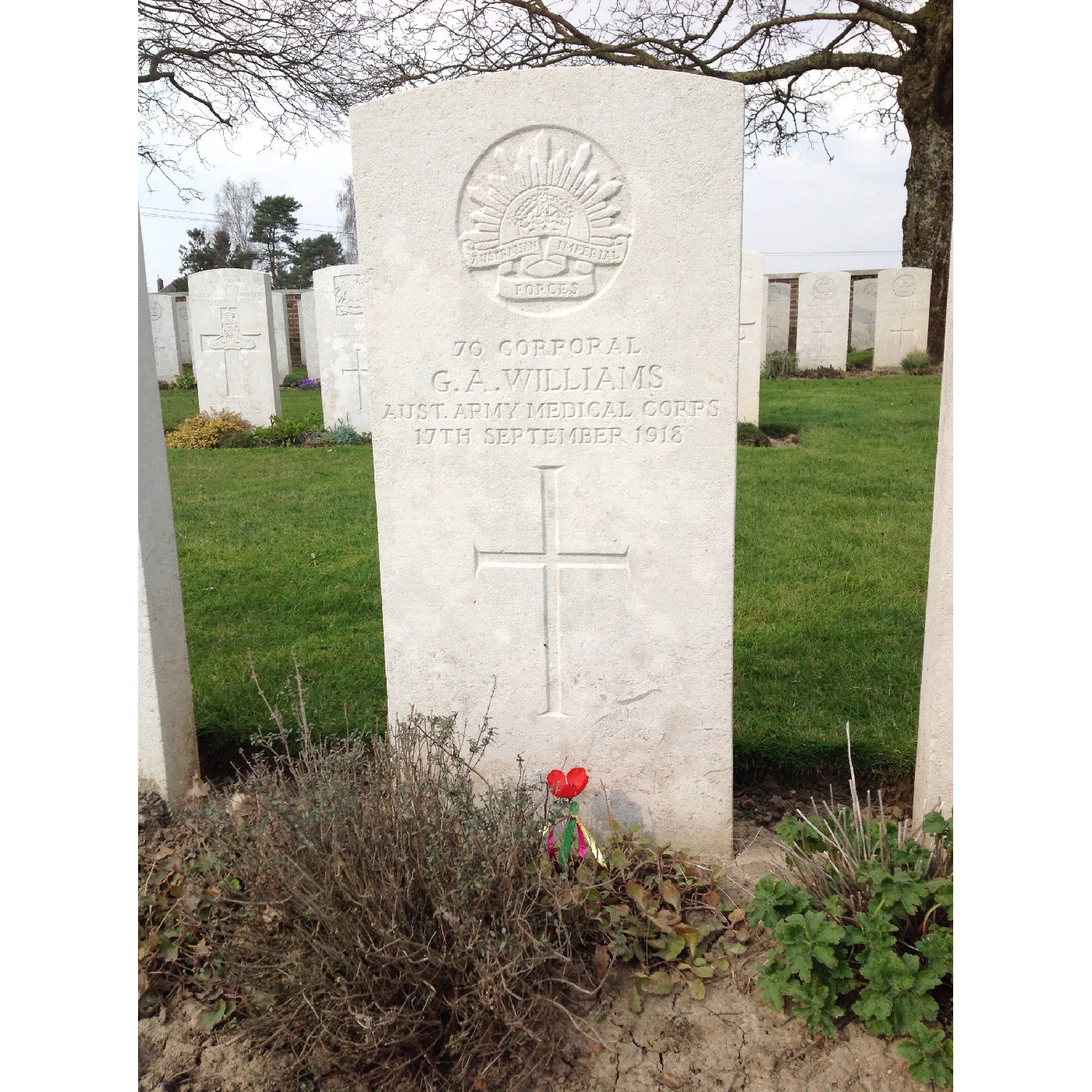 Williams, George Alfred OW(1912)