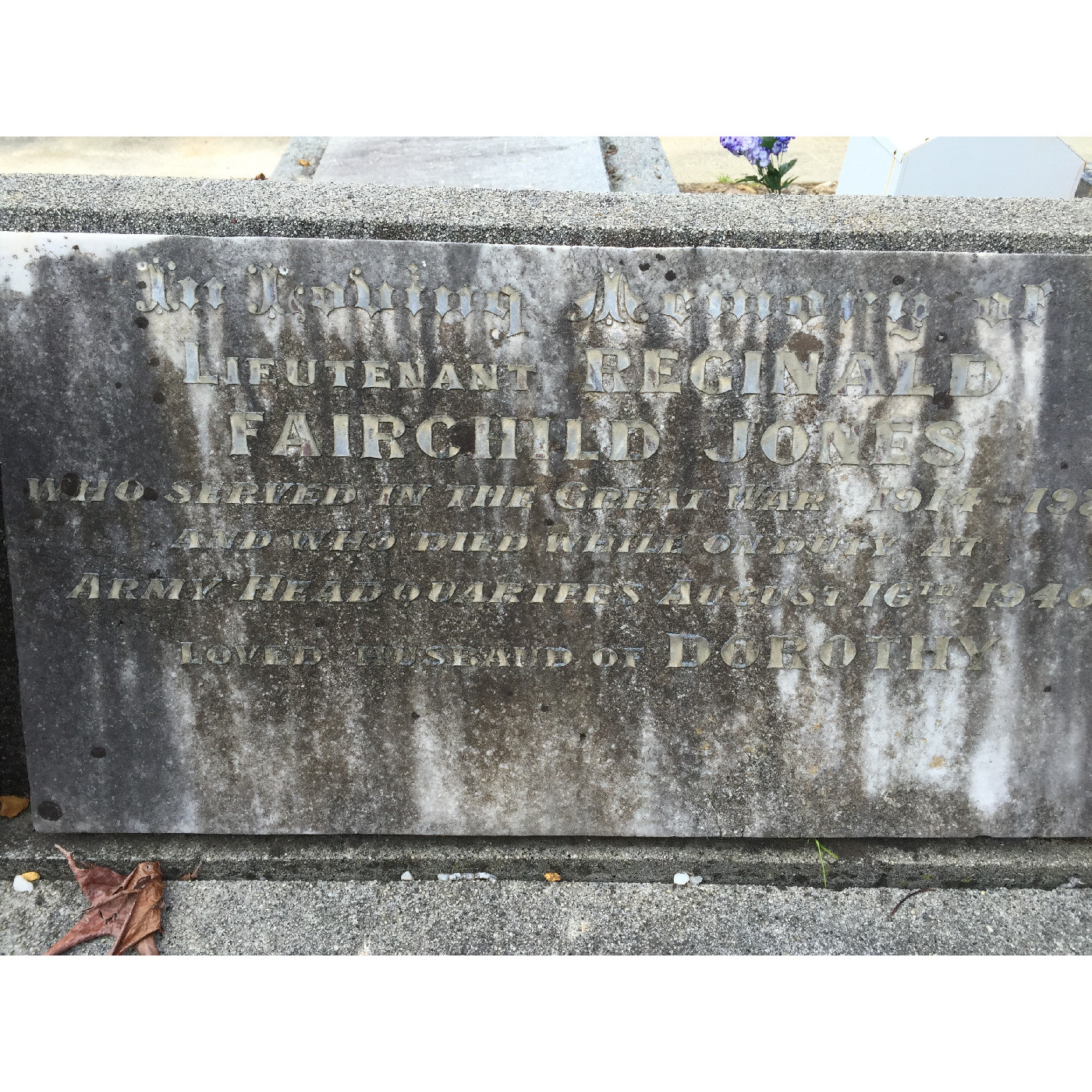 Jones, Reginald Fairchild OW(1933)