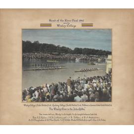 Rowing First Crew 1947 Head of the River winning the race