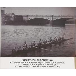 Wesley College Crew 1906