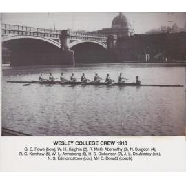 Wesley College Crew 1910