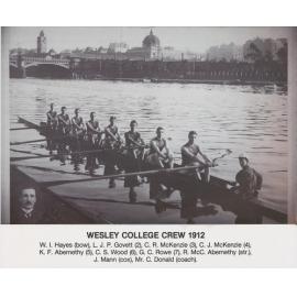 Wesley College Crew 1912