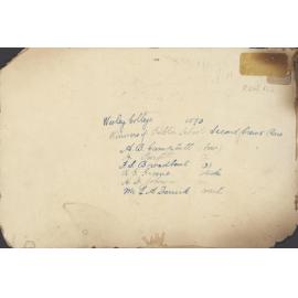 Rowing Second Crew 1890 winners back of image