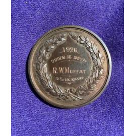 Moffat RW Under 15 100 yards record 1926 medal