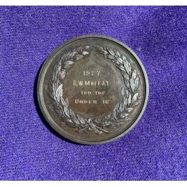 Moffat RW Under 16 100 yards 1927 medal