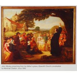 John Wesley Preaching at Epworth