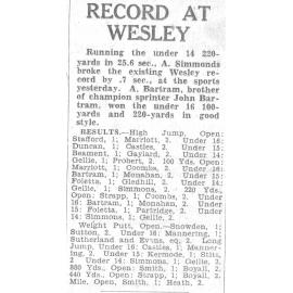 House Sports Results