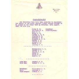 Selection Wesley Football Team - v. Prince Alfred College