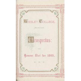 Prospectus 1869