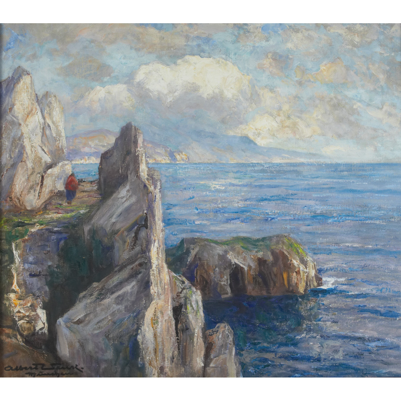 Figure by the Coast or Bella Vista (Capri)