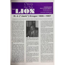 The Lion - November 1987