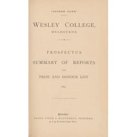 Prospectus 1885