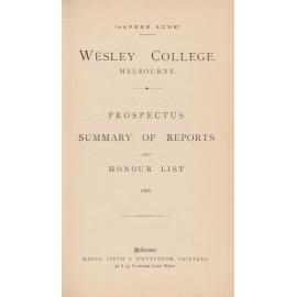 Prospectus 1886